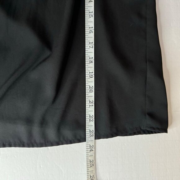 Moon Black Gray Sleeveless Blouse Lace Insert Semi Sheer Women's Size Small EUC - Picture 7 of 8